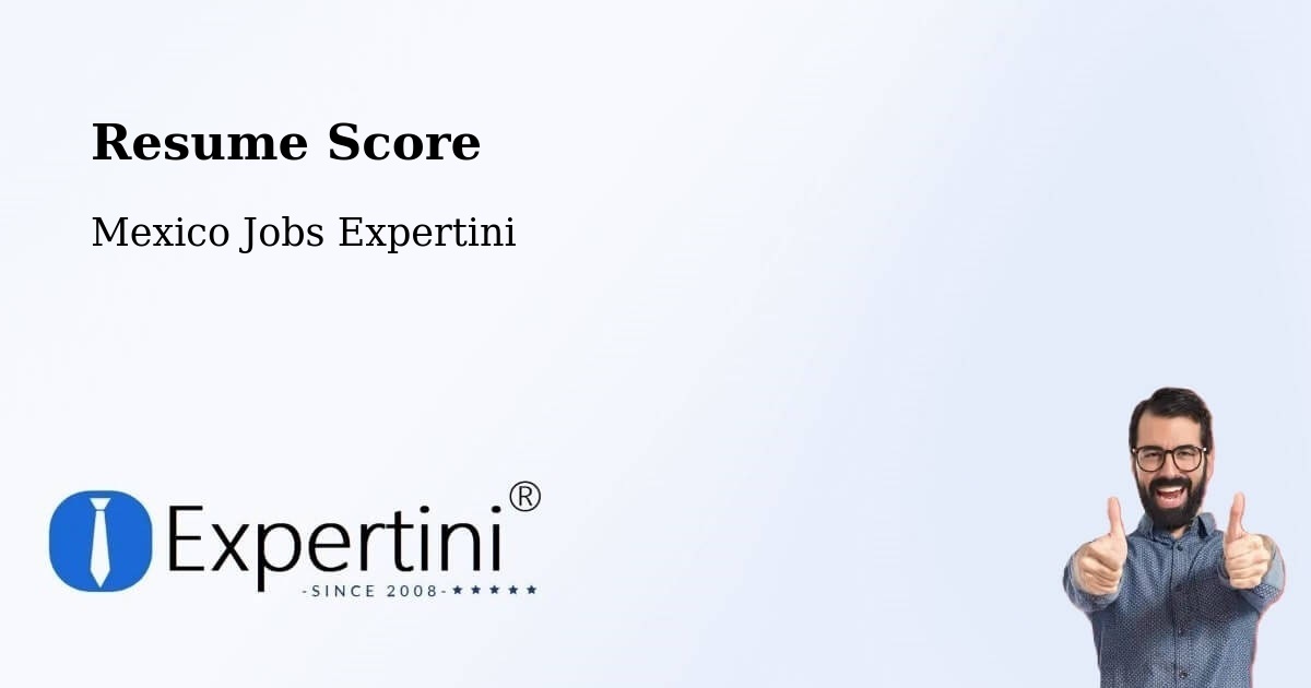 Resume Score & Job Description Match Tool – Concá - Mexico Jobs Expertini